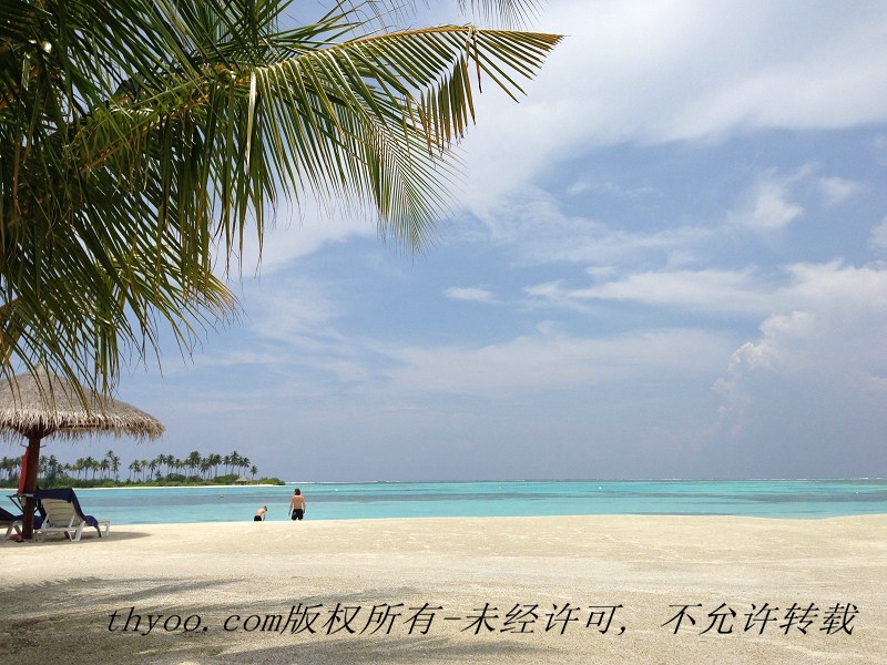 马尔代夫海滩-蓝蓝的