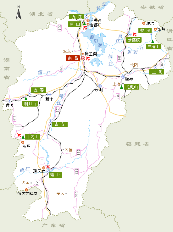 江西地图