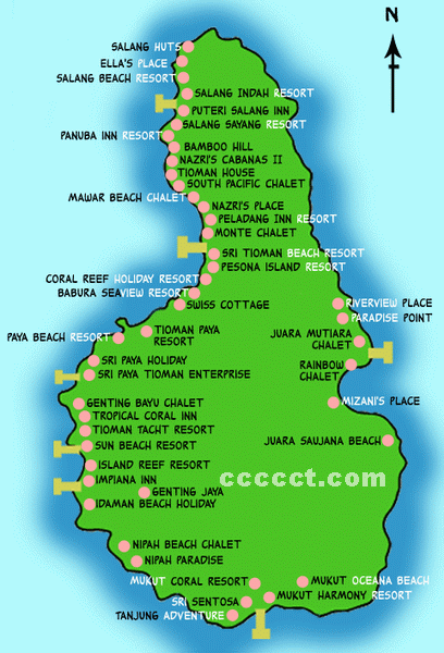 刁曼岛Pulau Tioman